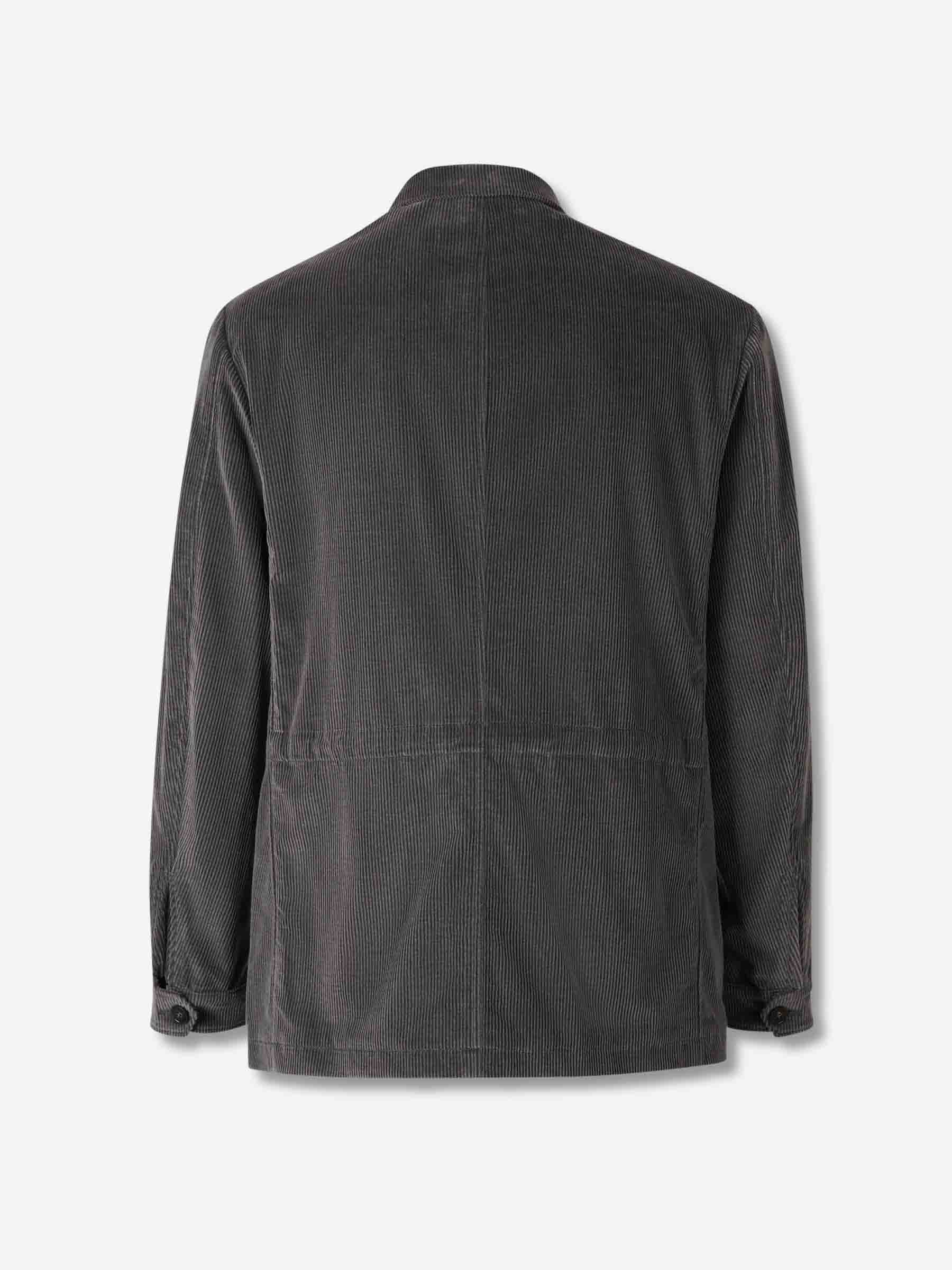 Canali Hombre Barcelona Americana Recta Pana color Verde Oscuro sku 513-000102 01 - Foto 2