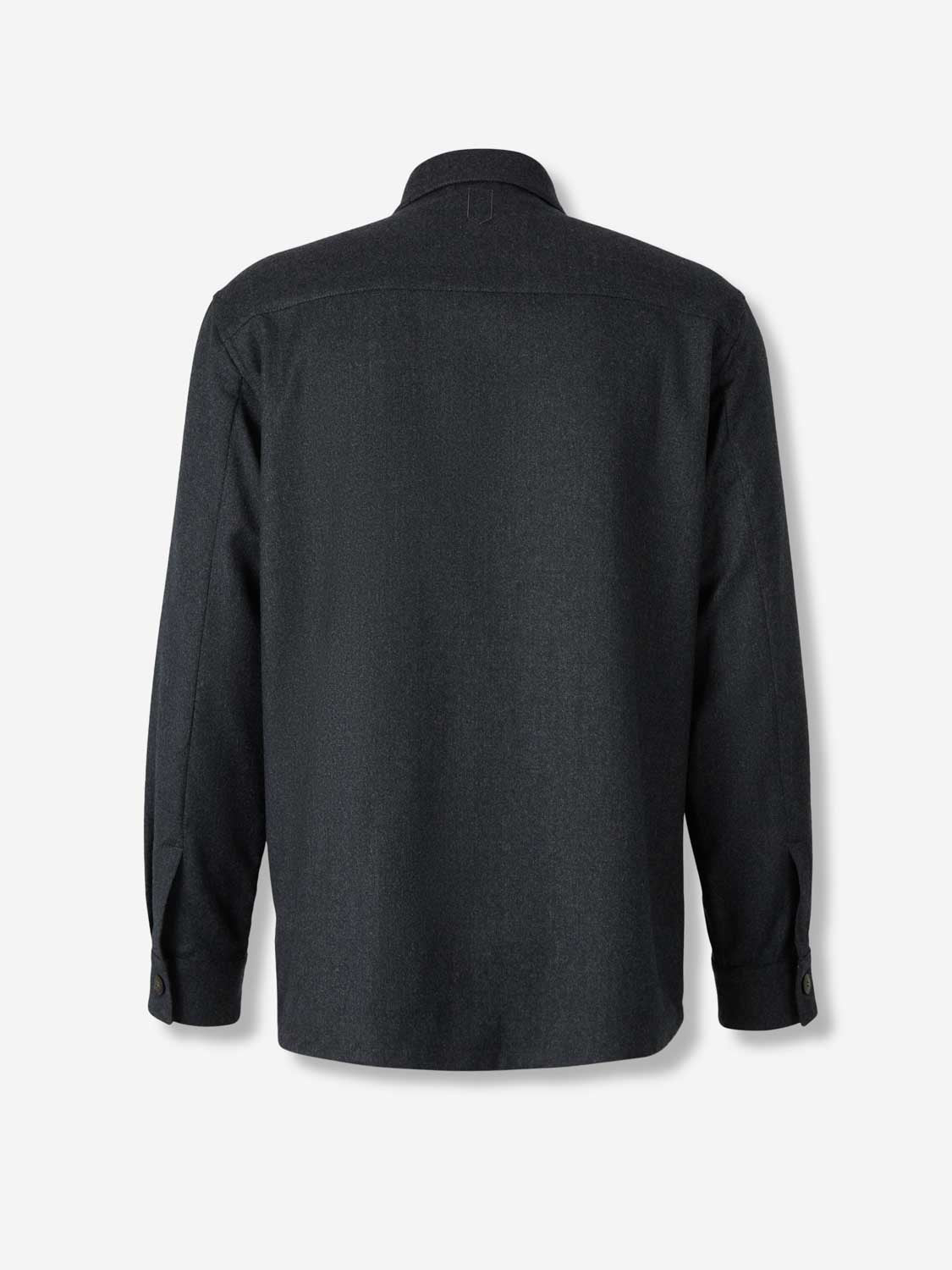 Canali Hombre Barcelona Sobrecamisa Lana color Gris Antracita sku 513-000103 01 - Foto 2