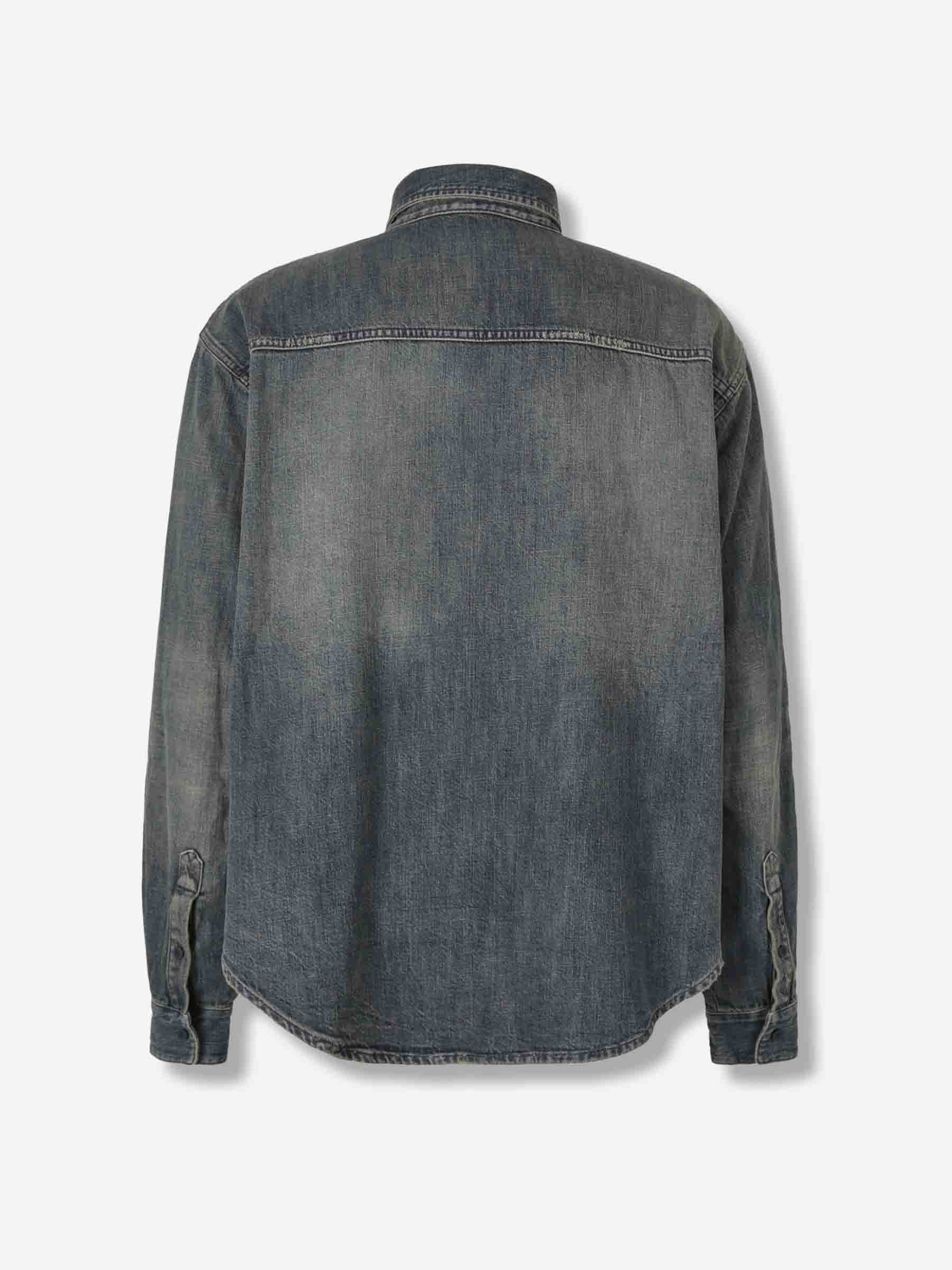 Balenciaga Hombre Barcelona Sobrecamisa Denim color Azul Denim Oscuro sku 513-000105 01 - Foto 2