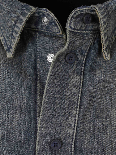 Balenciaga Hombre Barcelona Sobrecamisa Denim color Azul Denim Oscuro sku 513-000105 01 - Foto 3