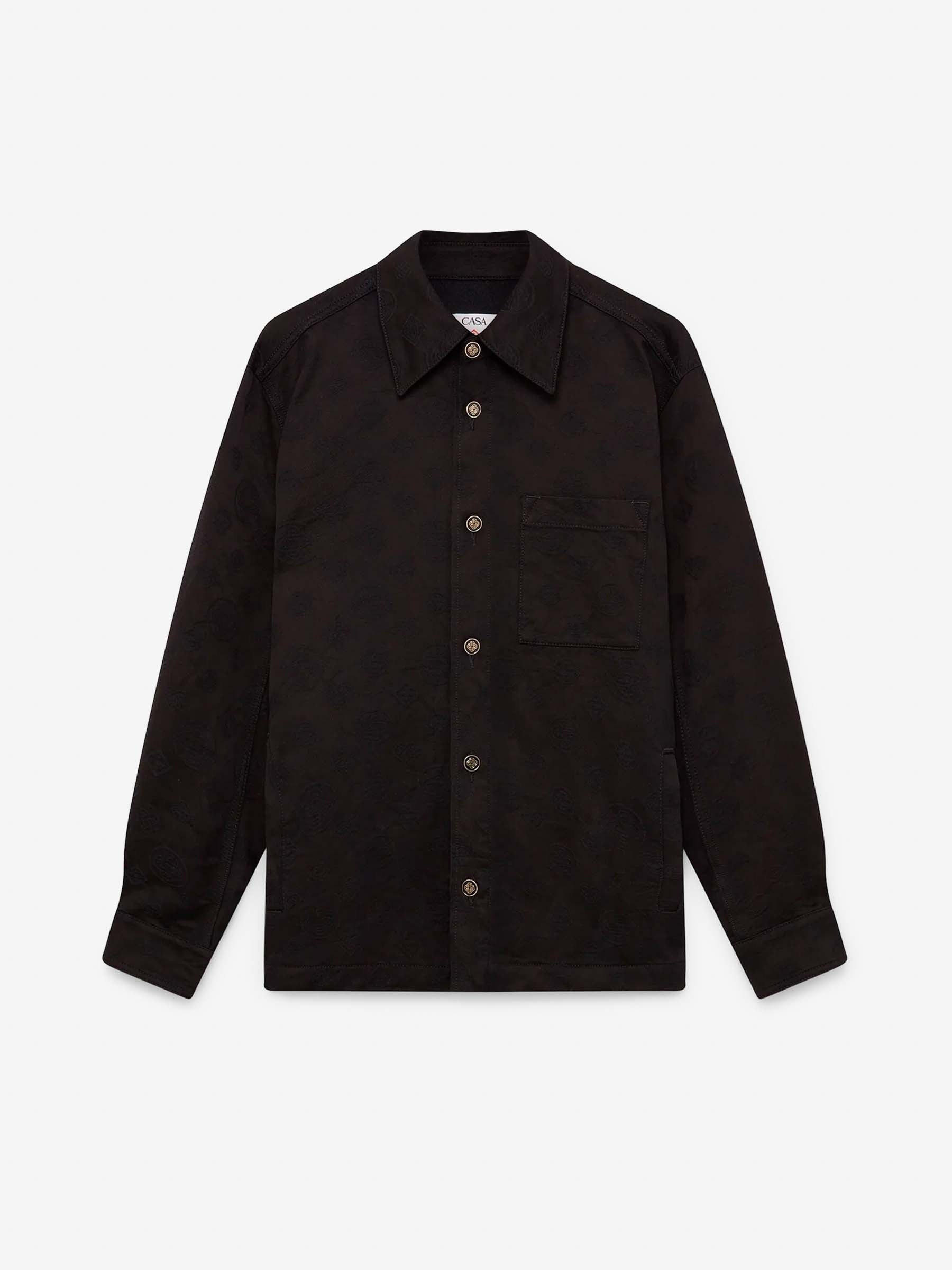 Casablanca Hombre Barcelona Sobrecamisa Denim Monograma color Negro sku 513-000108 01 - Foto 1