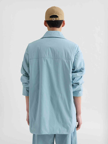 Jil Sander Hombre Barcelona Sobrecamisa Acolchada color Azul Celeste sku 513-000109 01 - Foto 3