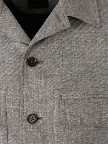 Zegna Hombre Barcelona Sobrecamisa Bolsillos Tapeta color Gris sku 513-000112 01 - Foto 3