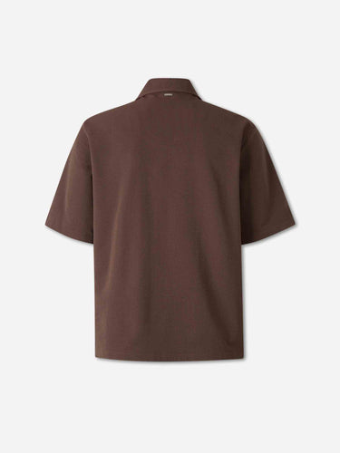 Herno Hombre Barcelona Camisa Manga Corta color Marrón Oscuro sku 513-000115 02 - Foto 2