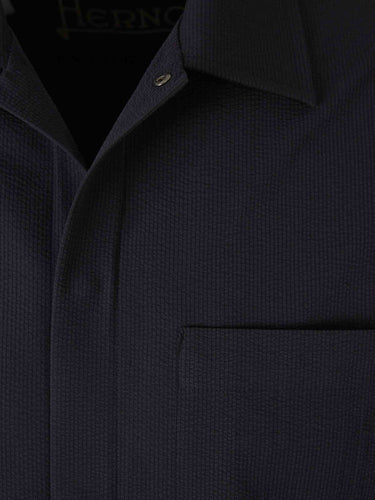 Herno Hombre Barcelona Camisa Técnico Seersucker color Negro sku 513-000115 03 - Foto 3
