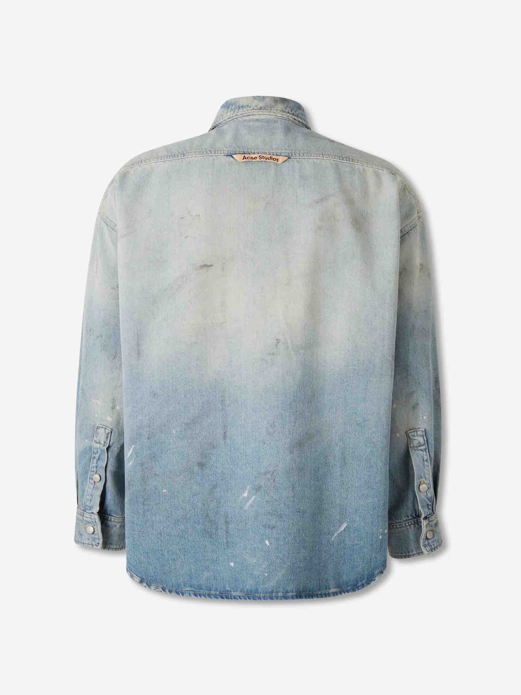 Acne Studios Hombre Barcelona Sobrecamisa Denim color Azul Denim sku 513-000116 01 - Foto 2