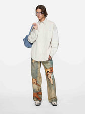 Acne Studios Hombre Barcelona Camisa Listada Casual color Blanco sku 513-000118 01 - Foto 1