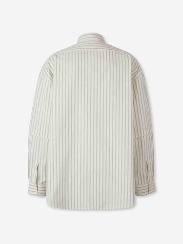 Acne Studios Hombre Barcelona Camisa Listada Casual color Blanco sku 513-000118 01 - Foto 2
