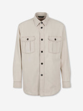 Brioni Hombre Barcelona Sobrecamisa Denim color Beige sku 513-000119 01 - Foto 1