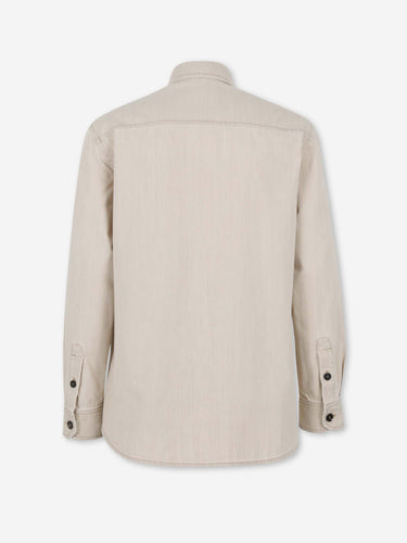Brioni Hombre Barcelona Sobrecamisa Denim color Beige sku 513-000119 01 - Foto 2