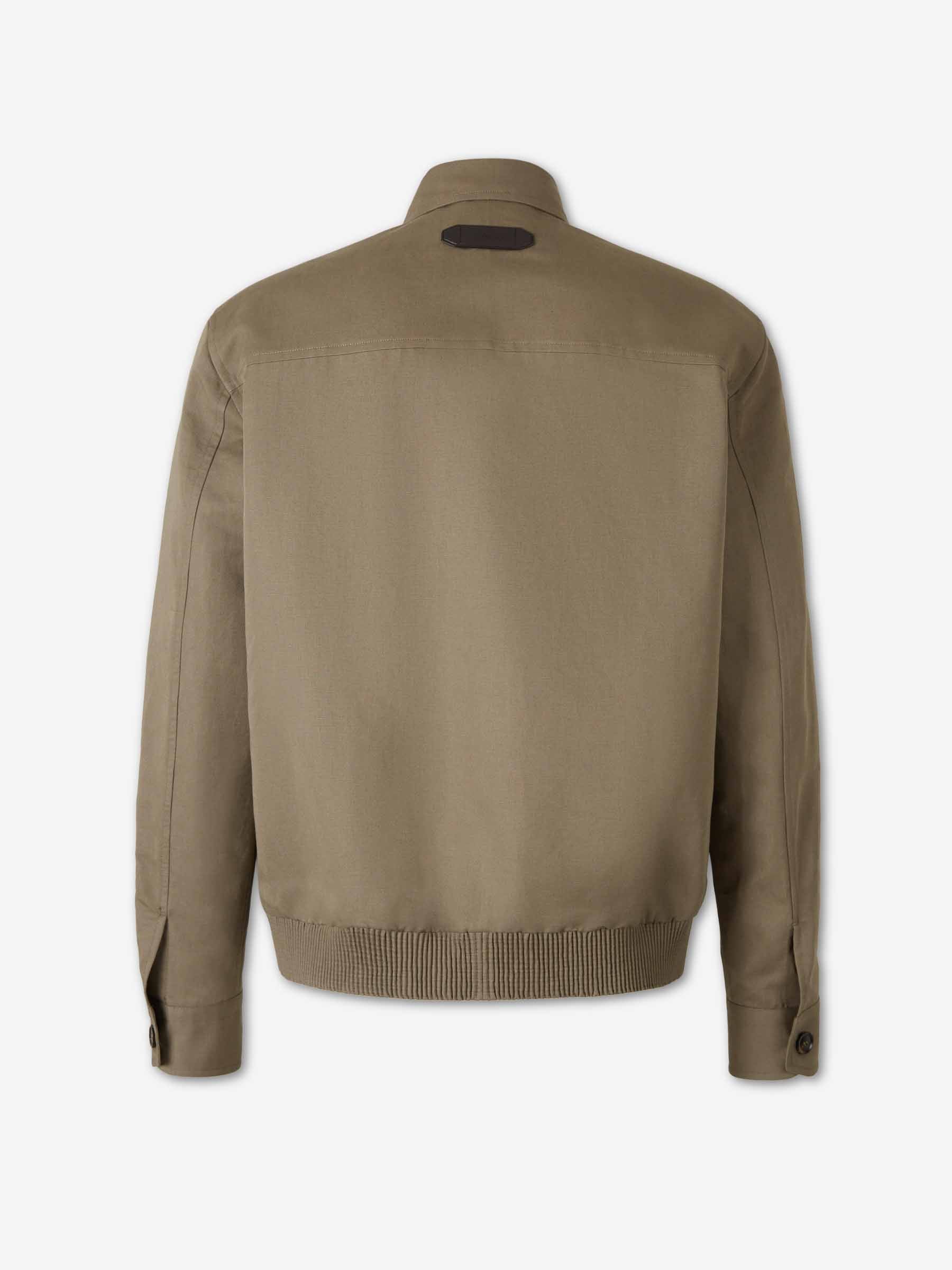 Brioni Hombre Barcelona Chaqueta Casual Cremallera color Verde Militar sku 513-000120 01 - Foto 2