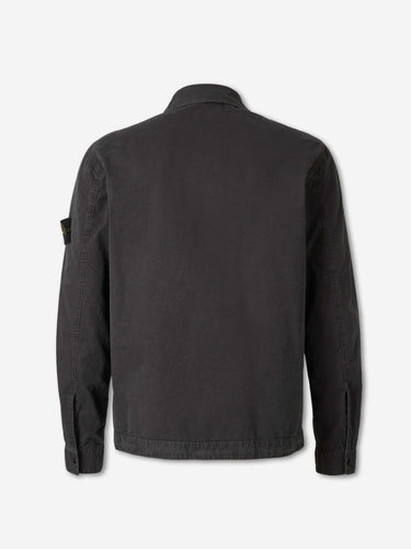Stone Island Hombre Barcelona Sobrecamisa Algodón Orgánico color Gris Antracita sku 513-000124 01 - Foto 2
