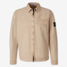 Stone Island Hombre Barcelona Sobrecamisa Algodón Orgánico color Beige sku 513-000124 02 - Foto 1