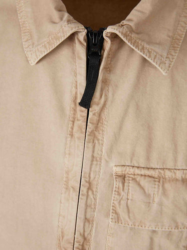 Stone Island Hombre Barcelona Sobrecamisa Algodón Orgánico color Beige sku 513-000124 02 - Foto 3