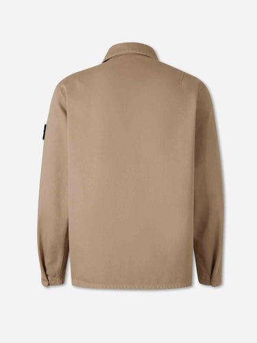 Stone Island Hombre Barcelona Sobrecamisa Técnica Algodón color Camel sku 513-000129 01 - Foto 2