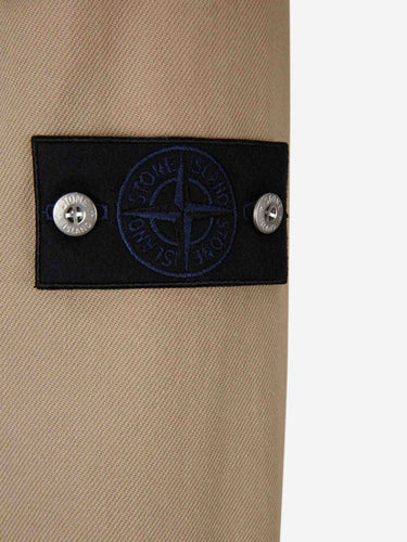 Stone Island Hombre Barcelona Sobrecamisa Técnica Algodón color Camel sku 513-000129 01 - Foto 4
