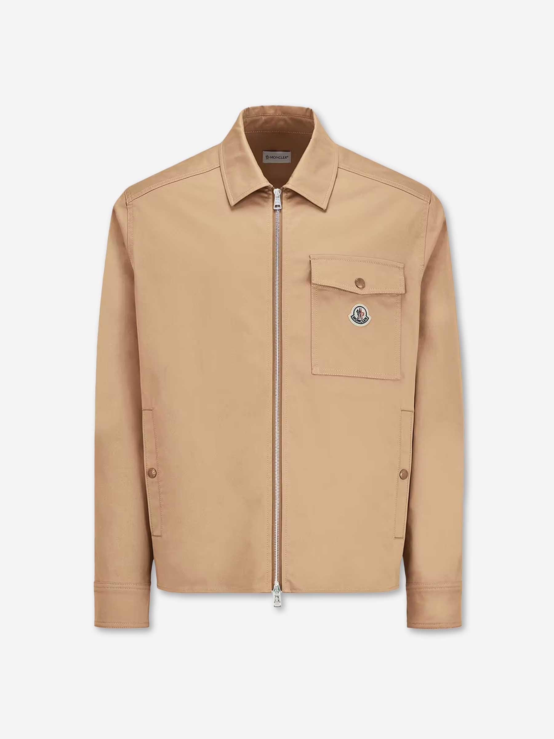 Moncler Hombre Barcelona Chaqueta Camisera Gabardina color Camel sku 513-000131 01 - Foto 1