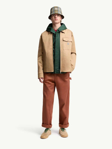 Moncler Hombre Barcelona Chaqueta Camisera Gabardina color Camel sku 513-000131 01 - Foto 2