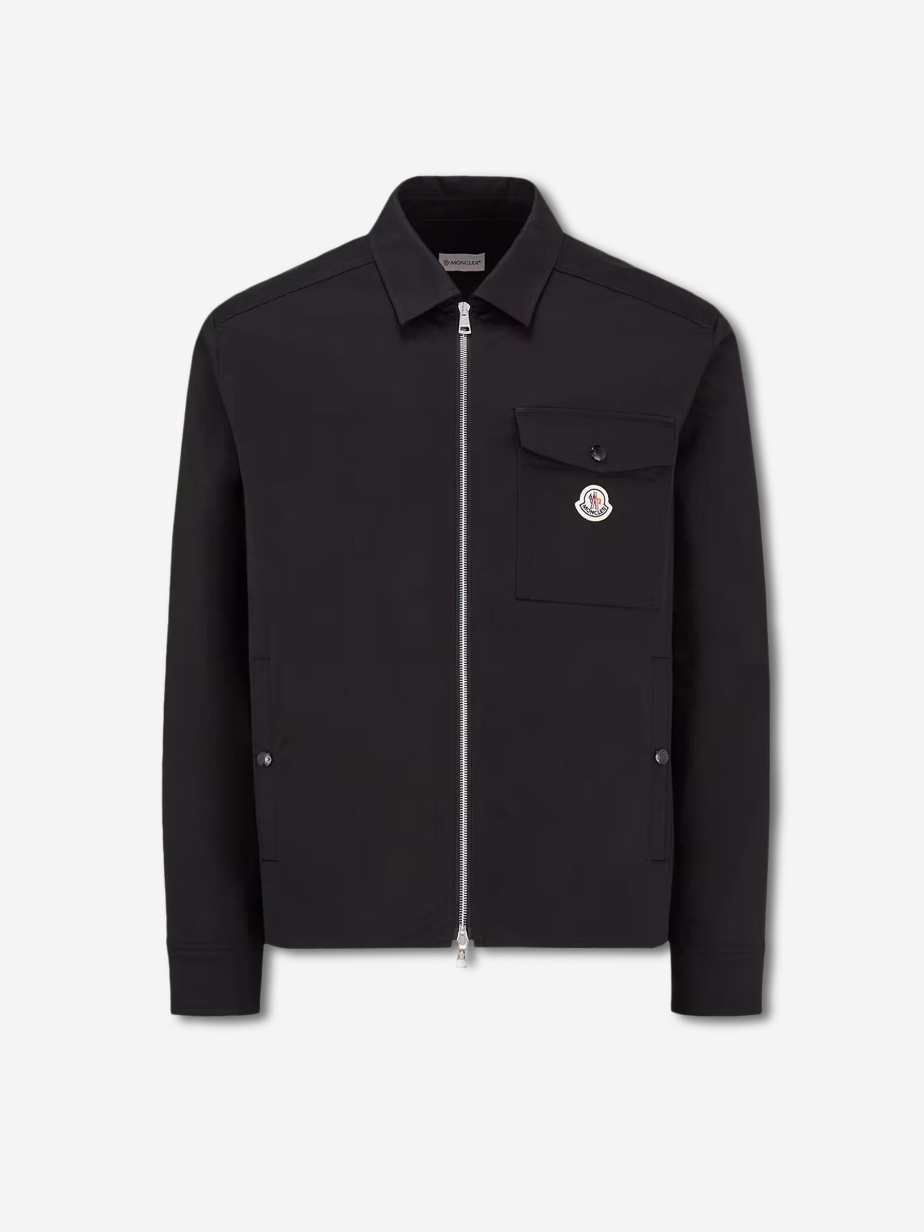 Moncler Hombre Barcelona Chaqueta Camisera Gabardina color Negro sku 513-000131 02 - Foto 1