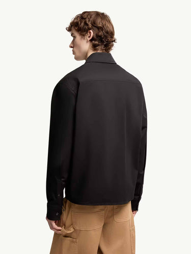 Moncler Hombre Barcelona Chaqueta Camisera Gabardina color Negro sku 513-000131 02 - Foto 3