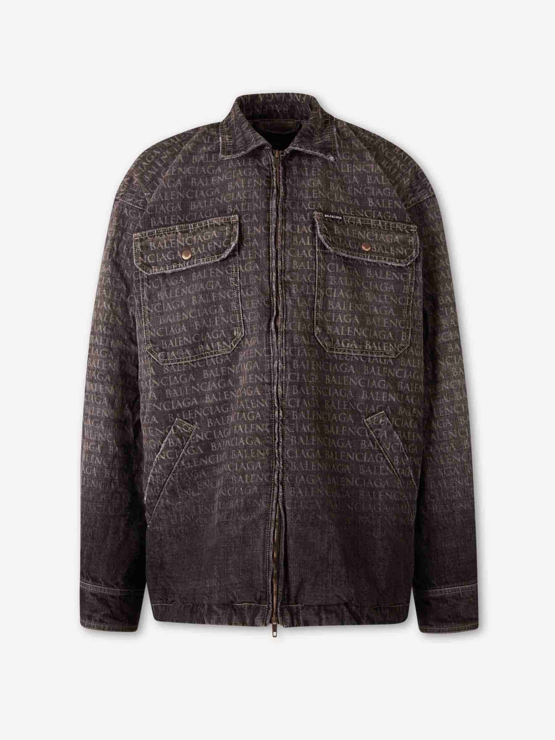 Balenciaga Hombre Barcelona Chaqueta Denim Logo color Negro sku 513-000140 01 - Foto 1