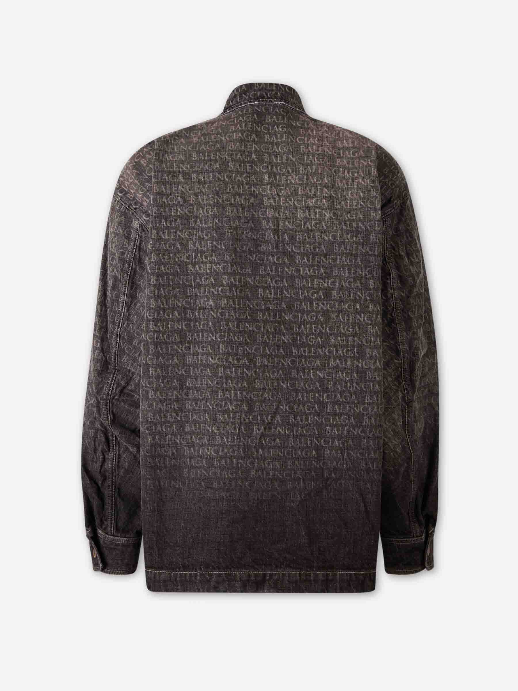 Balenciaga Hombre Barcelona Chaqueta Denim Logo color Negro sku 513-000140 01 - Foto 2