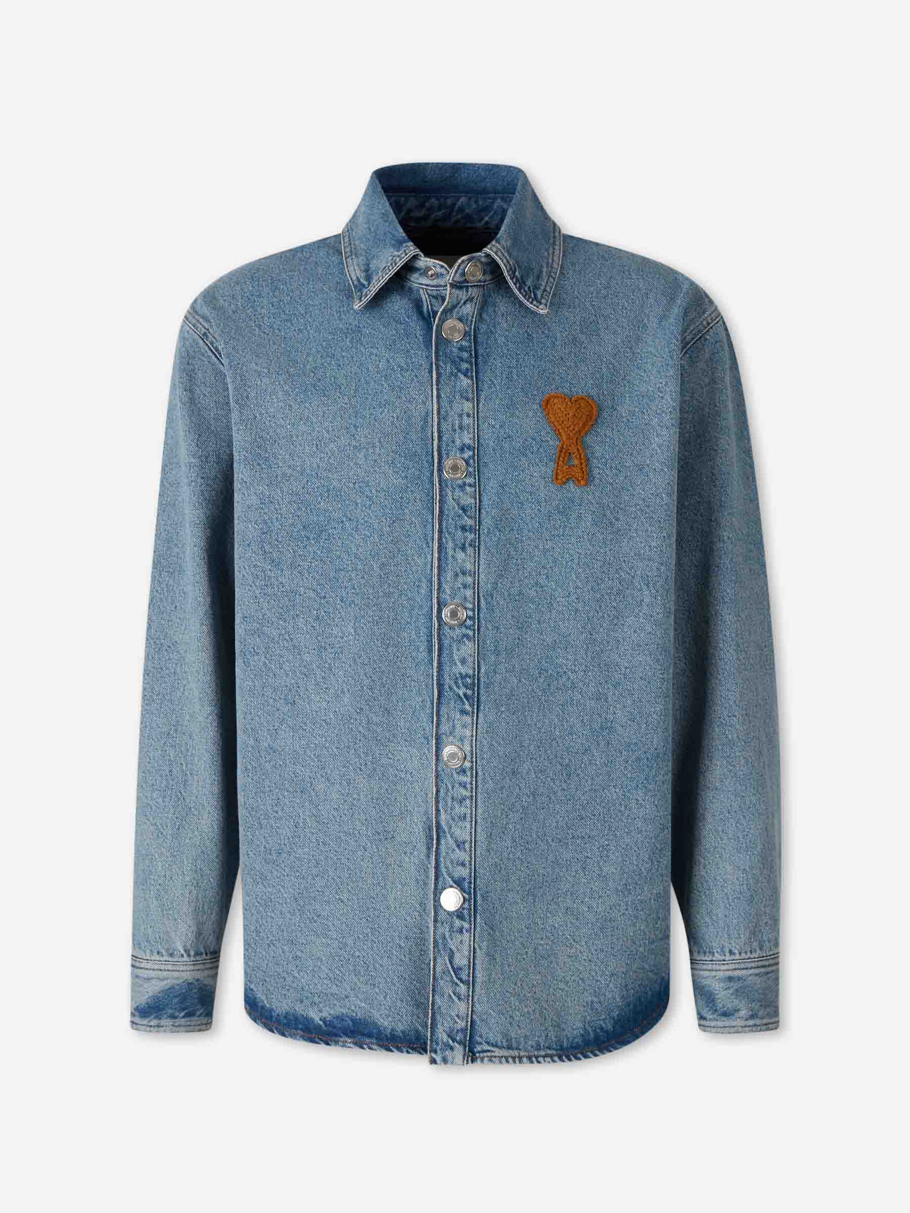 Ami Paris Hombre Barcelona Sobrecamisa Denim color Azul Denim sku 513-000142 01 - Foto 1