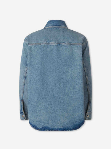 Ami Paris Hombre Barcelona Sobrecamisa Denim color Azul Denim sku 513-000142 01 - Foto 2