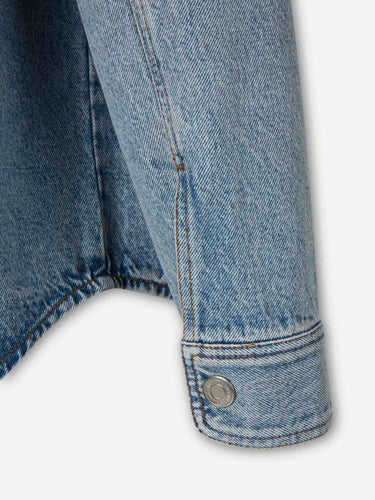 Ami Paris Hombre Barcelona Sobrecamisa Denim color Azul Denim sku 513-000142 01 - Foto 5