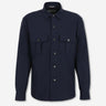 Canali Hombre Barcelona Abrigo Largo de corte sastrero con solapa clásica color Azul Marino sku 513-000143 01 - Foto 1