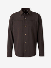 Marco Pescarolo Hombre Barcelona Camisa Zeus Cashmere color Marrón Oscuro sku 513-000151 02 - Foto 1