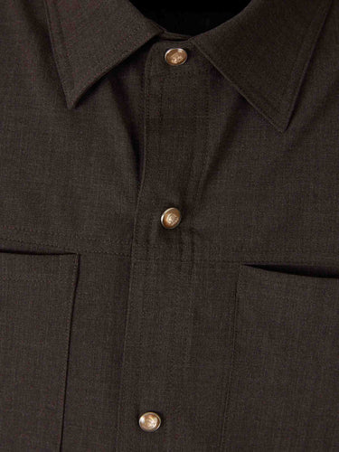 Marco Pescarolo Hombre Barcelona Camisa Zeus Cashmere color Marrón Oscuro sku 513-000151 02 - Foto 3