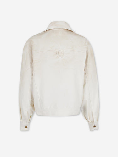 Willy Chavarria Hombre Barcelona Chaqueta Denim Trucker color Beige sku 513-000152 01 - Foto 2