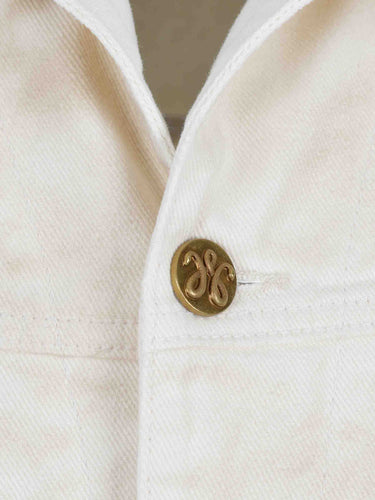 Willy Chavarria Hombre Barcelona Chaqueta Denim Trucker color Beige sku 513-000152 01 - Foto 4