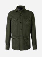 Vincenzo di Ruggiero Hombre Barcelona Sobrecamisa Bolsillos color Verde Oscuro sku 513-000163 02 - Foto 1