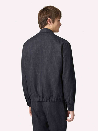 Lardini Hombre Barcelona Chaqueta Casual Algodón color Gris Oscuro sku 513-000165 01 - Foto 3