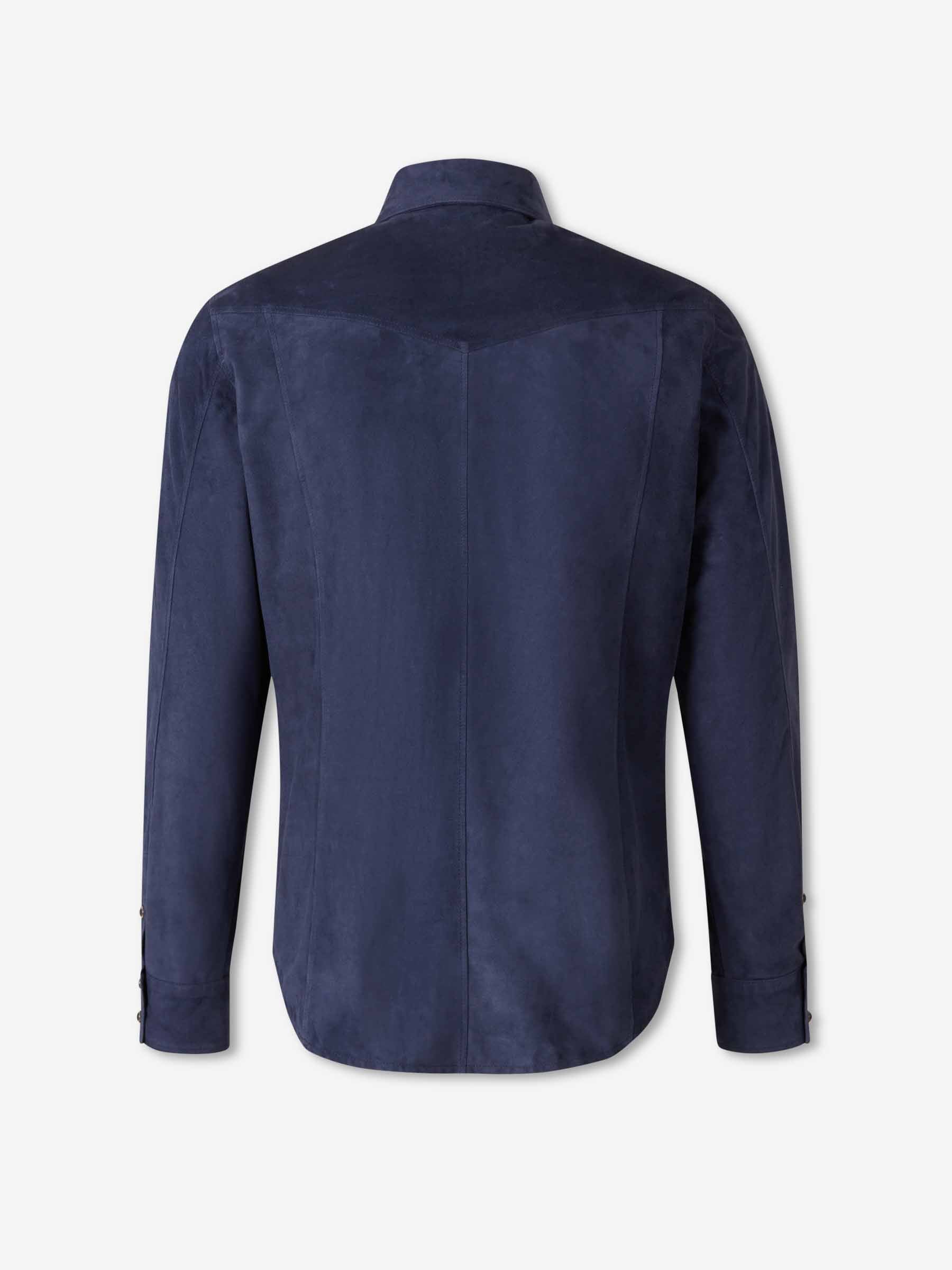 Santa Eulalia Hombre Barcelona Chaqueta Casual Piel color Azul Marino sku 513-000166 02 - Foto 2