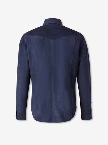 Santa Eulalia Hombre Barcelona Chaqueta Casual Piel color Azul Marino sku 513-000166 02 - Foto 2