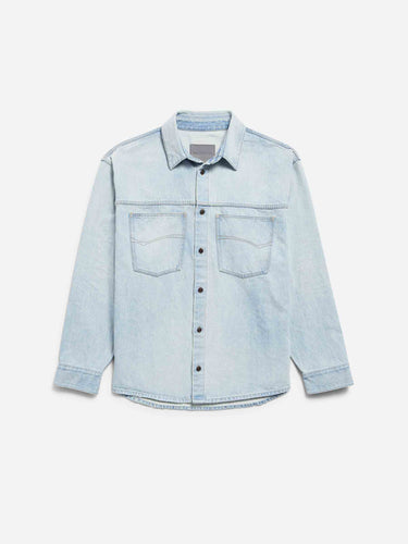 Balenciaga Hombre Barcelona Sobrecamisa Denim color Azul Denim Claro sku 513-000169 01 - Foto 1