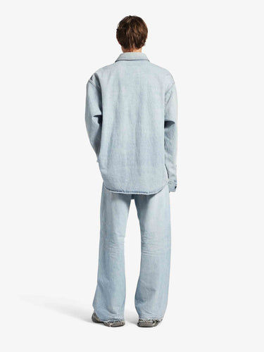 Balenciaga Hombre Barcelona Sobrecamisa Denim color Azul Denim Claro sku 513-000169 01 - Foto 4