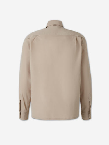 Herno Hombre Barcelona Camisa Lisa color Beige sku 513-000170 01 - Foto 2