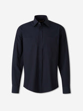 Herno Hombre Barcelona Camisa Lisa color Azul Noche sku 513-000170 03 - Foto 1