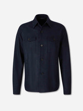 Harris Wharf Hombre Barcelona Sobrecamisa Lana color Azul Marino sku 513-000174 01 - Foto 1