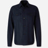 Harris Wharf Hombre Barcelona Sobrecamisa Lana color Azul Marino sku 513-000174 01 - Foto 1