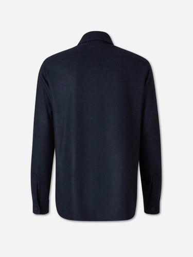 Harris Wharf Hombre Barcelona Sobrecamisa Lana color Azul Marino sku 513-000174 01 - Foto 2