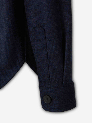 Harris Wharf Hombre Barcelona Sobrecamisa Lana color Azul Marino sku 513-000174 01 - Foto 4