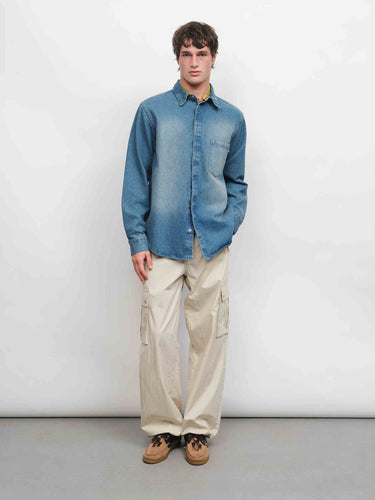 Carrer Hombre Barcelona Sobrecamisa Ciel Denim color Azul Denim sku 513-000177 01 - Foto 2