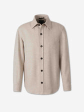 Zegna Hombre Barcelona Sobrecamisa Cashmere Seda color Beige sku 513-000180 01 - Foto 1