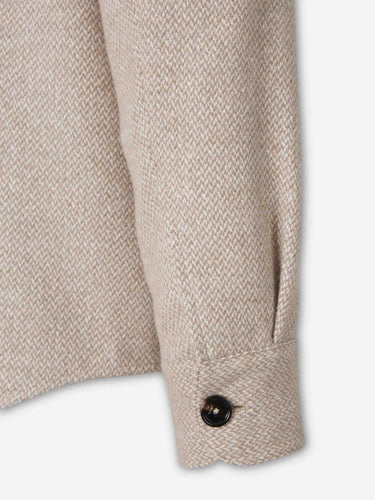 Zegna Hombre Barcelona Sobrecamisa Cashmere Seda color Beige sku 513-000180 01 - Foto 5