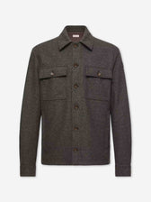 Moncler Hombre Barcelona Chaqueta Camisera Franela color Gris Antracita sku 513-000183 01 - Foto 1